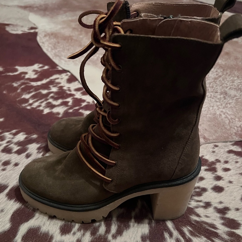 Free people lace up bootie Womens